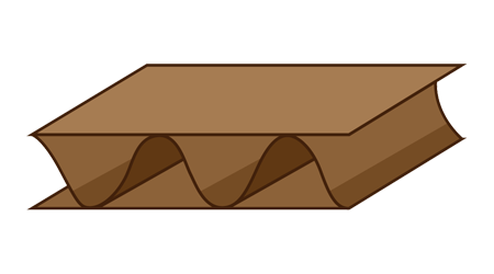 a flute corrugated box